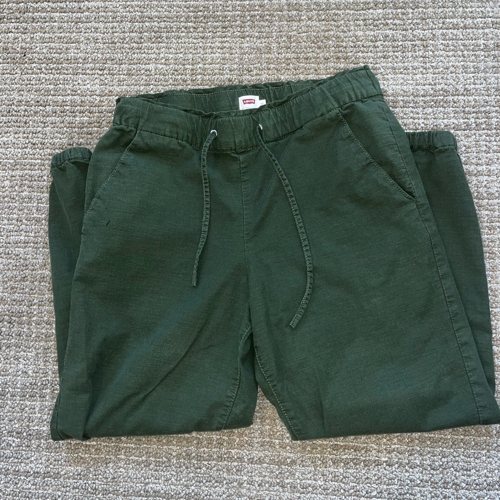 Levi's Women's Off-Duty High Rise Relaxed Jogger Green Sz Medium